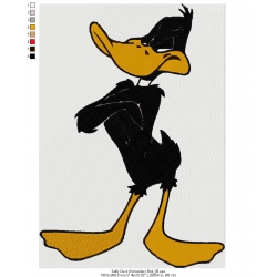 Daffy Duck Embroidery Bird 05